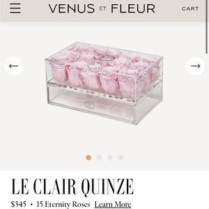 Venus et fleur roses acrylic case